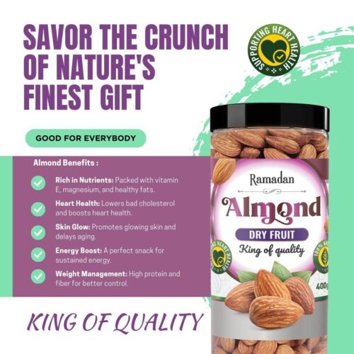 Almonds 400gm - Image 3