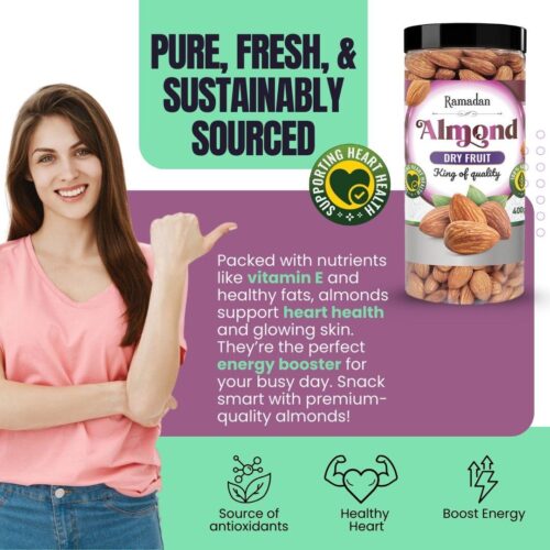 Almonds 400gm - Image 5