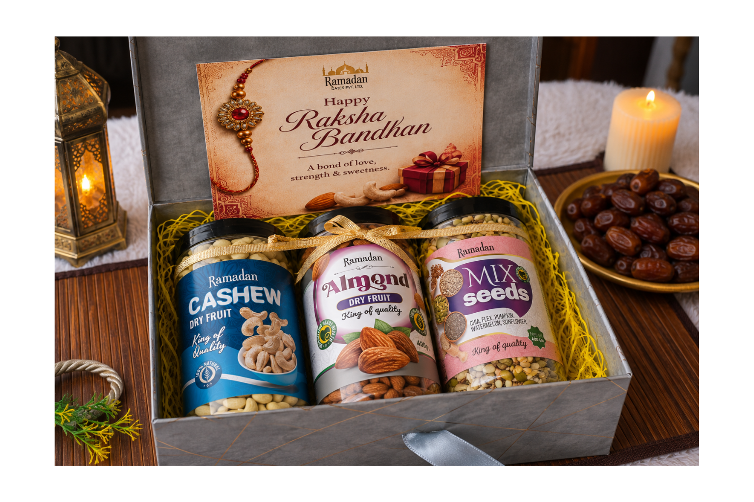 Golden Rakhi Gift Box - Image 2