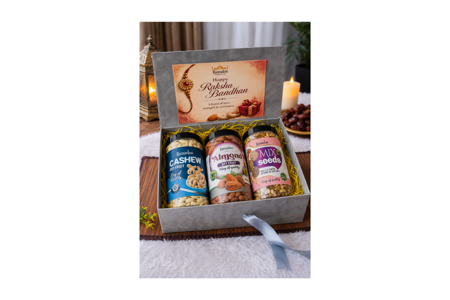 Golden Rakhi Gift Box
